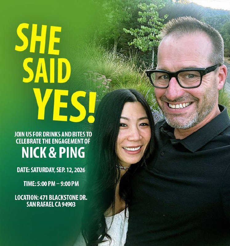 Celebrate the engagement of Nick & Ping